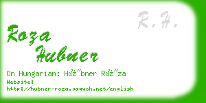 roza hubner business card